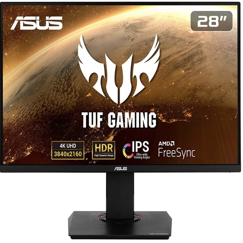 ASUS TUF Gaming VG289Q | 28 inch UHD 4K Monitor | 60Hz, 5ms GtG, FreeSync, HDR 10 | IPS Panel, 16:9, 3840x2160, DisplayPort, HDMI, Ergonomic [Energy Class F]