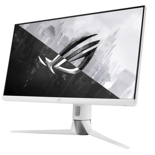 ASUS ROG Strix XG27AQ-W | 27 inch WQHD Gaming Monitor 170Hz, 1ms GtG, G-Sync compatible, DisplayHDR 400 Fast IPS Panel, 16:9, 2560x1440, DisplayPort, HDMI, USB, ergonomic, white, 90LM06U0-B03370 [Energy Class G]