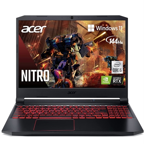 Acer Nitro 5 AN515-55-53E5 Gaming Laptop | Intel Core i5-10300H | NVIDIA GeForce RTX 3050 Laptop GPU | 15.6" FHD 144Hz IPS Display | 8GB DDR4 | 256GB NVMe SSD | Intel Wi-Fi 6 | Backlit Keyboard