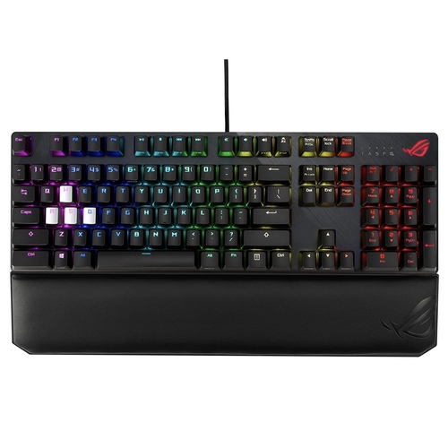 ASUS ROG Strix Scope NX Deluxe RGB Wired, Mechanical Gaming Keyboard (ROG-NX Switches, Aluminum Housing, Ergonomic Post Mount, Aura Sync Lighting) Black