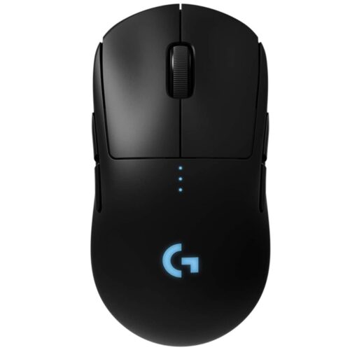 Logitech G PRO Wireless Gaming Mouse, HERO 16K Sensor, 16,000 DPI, RGB, Ultra Lightweight, 4 to 8 Programmable Buttons, Long Battery Life, On-Board Memory, Built for esport, PC / Mac - Black