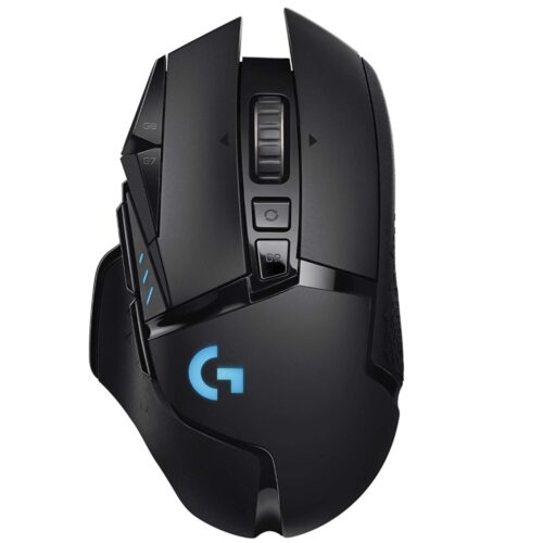 Logitech G502 LIGHTSPEED Wireless Gaming Mouse, HERO 16K Sensor, 16,000 DPI, RGB, Adjustable Weights, 11 Programmable Buttons, Long Battery Life, On-Board Memory, PC / Mac - Black
