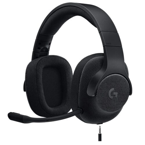 Logitech G433 Wired Gaming Headset, 7.1 Surround Sound, DTS Headphone:X, 40 mm Pro-G Audio Drivers, Lightweight, USB and 3.5 mm Audio Jack, PC/Mac/Nintendo Switch/PS4/Xbox One - Black