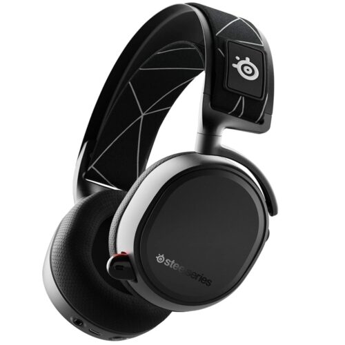 SteelSeries Arctis 9 Dual Wireless Gaming Headset - Lossless 2.4GHz Wireless + Bluetooth - Battery life over 20 hours - For PC, PlayStation, Bluetooth, Arctis 9, black