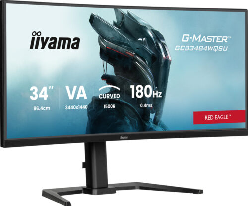 iiyama G-Master Black Hawk GCB3484WQSU-B1 34" Ultra Wide Quad HD 180Hz VA Gaming monitor