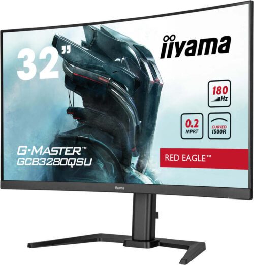 iiyama G-Master Red Eagle GCB3280QSU-B2 32" Quad HD 180Hz Curved VA monitor