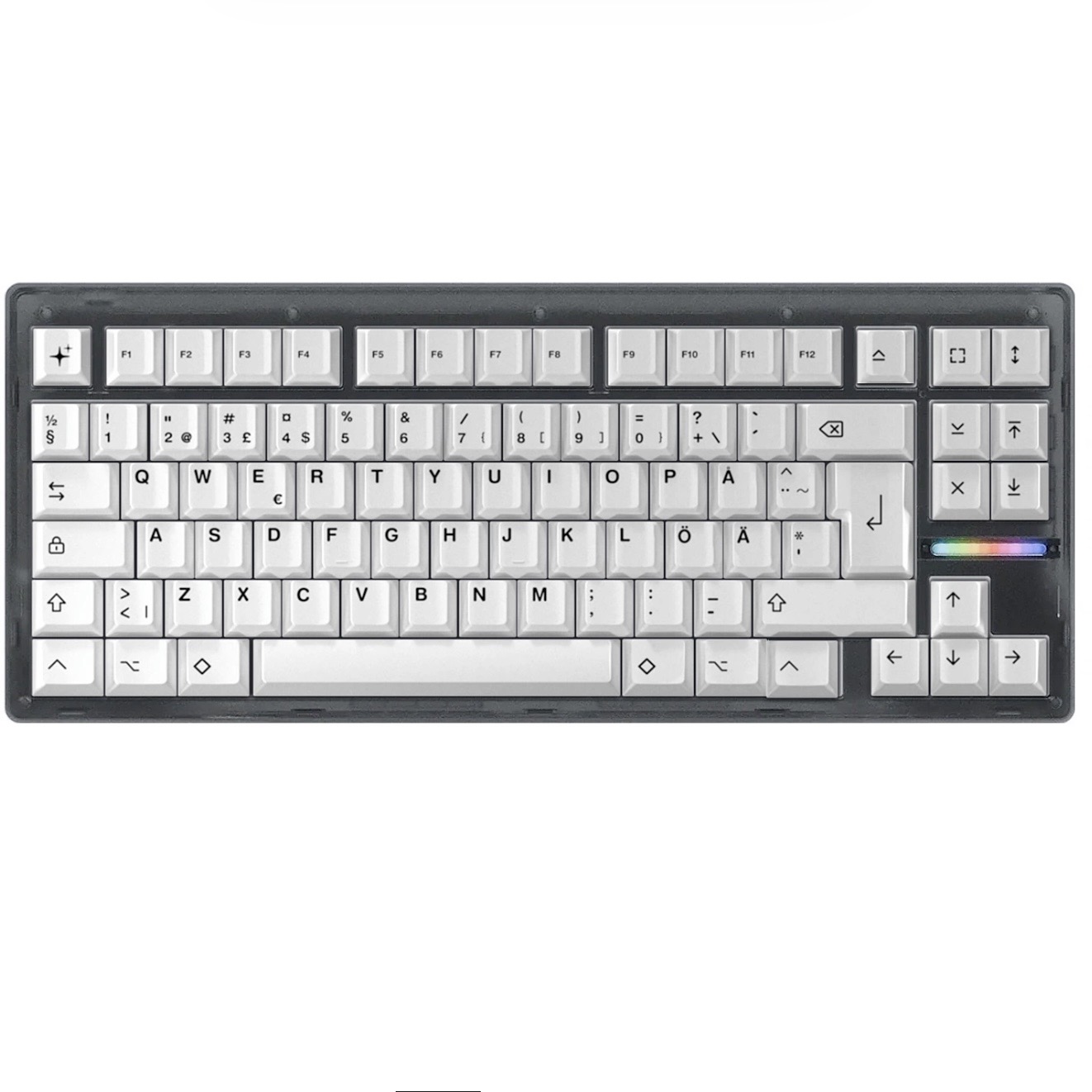 Wooting 80HE Ghost ISO + BoW Keycaps