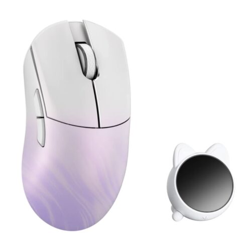 WLMouse Huan Stainless Magnesium Alloy Wireless Gaming Mouse - White/Purple